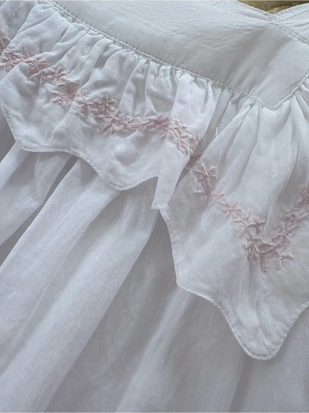 NEW If Only If UK Women’s Frankie Pink Embroidered Nightgown Gown Small Pajamas